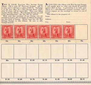 10 Cent War Savings Bonds Album